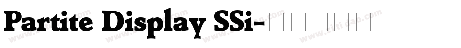 Partite Display SSi字体转换
